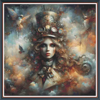 Digital cross‑stitch pattern - Industrial Mary