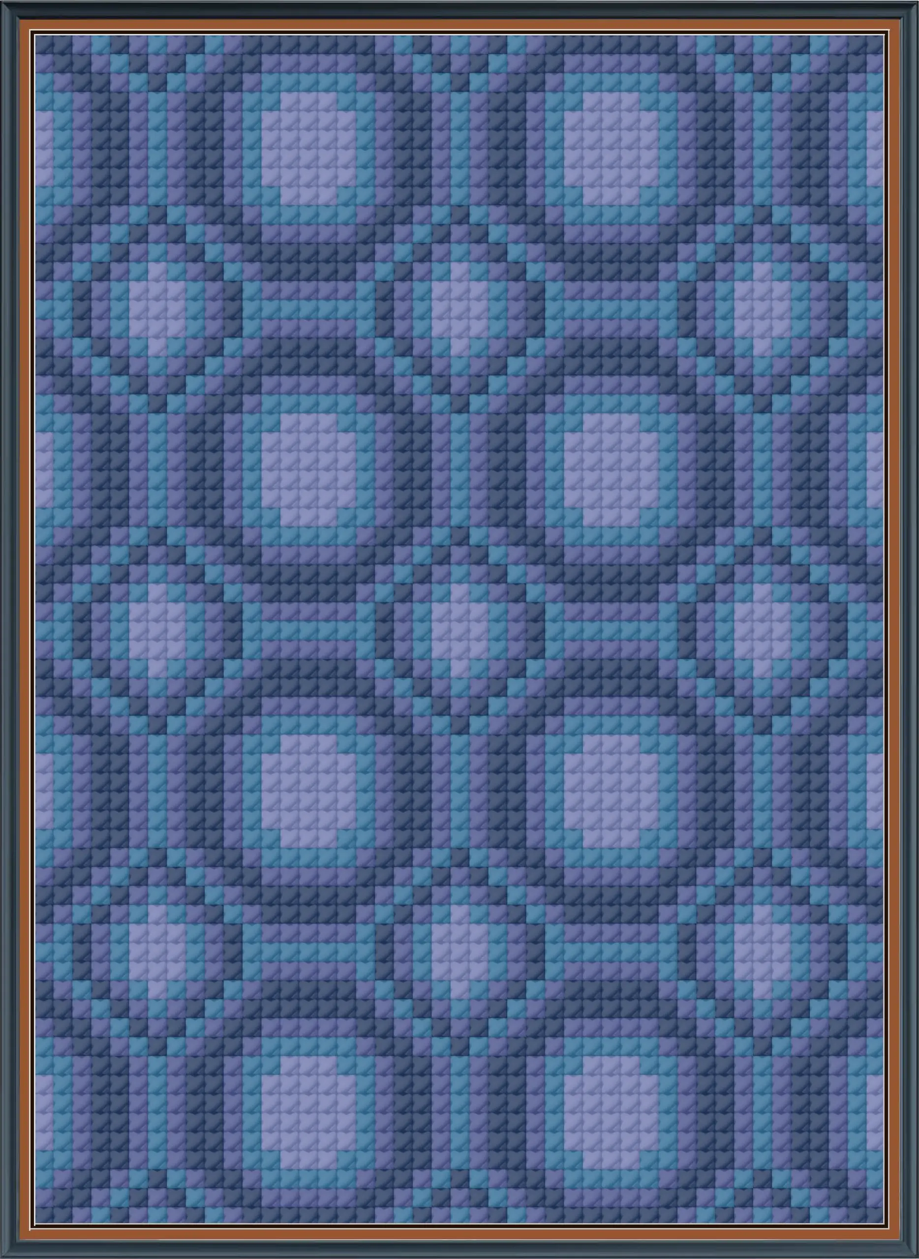 Mosaic Card 4 digital cross stitch pattern preview