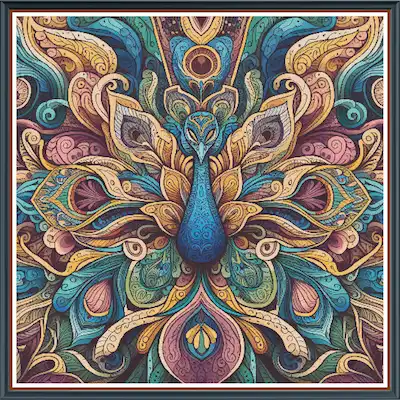 Mandala Peacock preview
