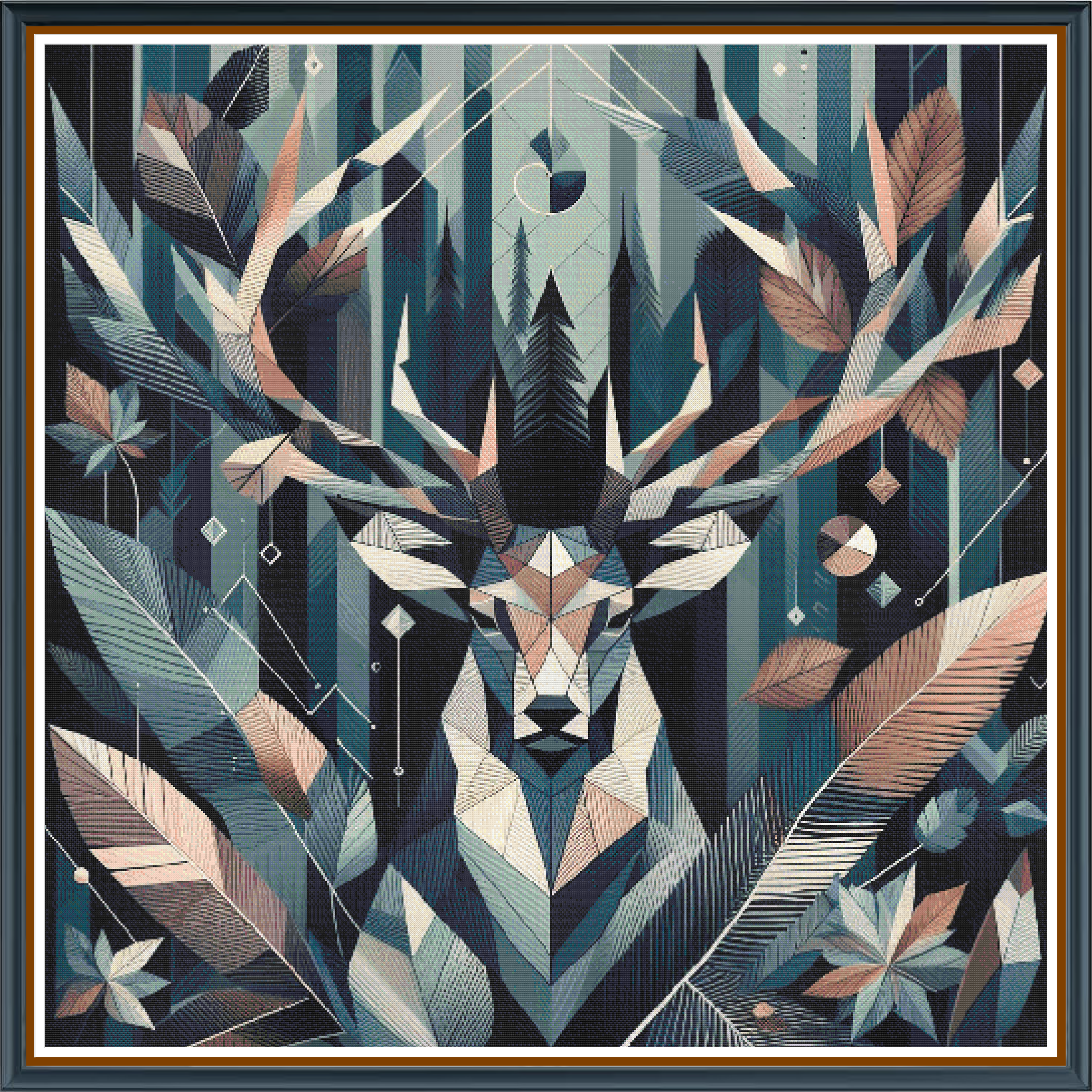 Stunning Stag digital cross stitch pattern. Embrace the wilderness with "Stunning Stag," a digital cross-stitch pattern showcasing a majestic stag in exquisite detail. Ideal for rustic home decor, DIY crafts, and nature-inspired art projects.