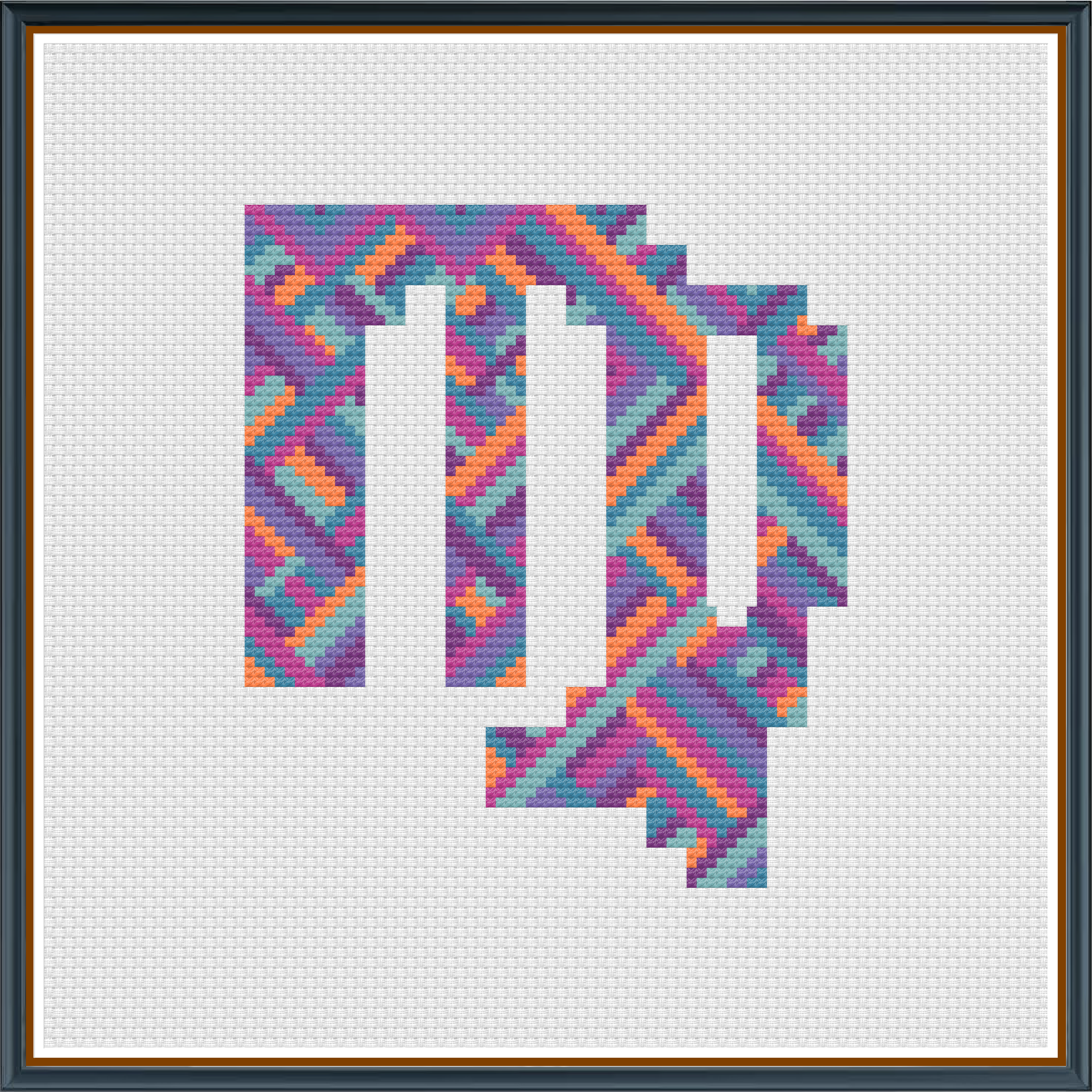 Virgo digital cross stitch pattern. Embrace balance with "Virgo," a minimalist digital cross-stitch pattern symbolizing Virgo’s serene and sophisticated essence. Ideal for DIY crafts, zodiac art, and modern home decor.