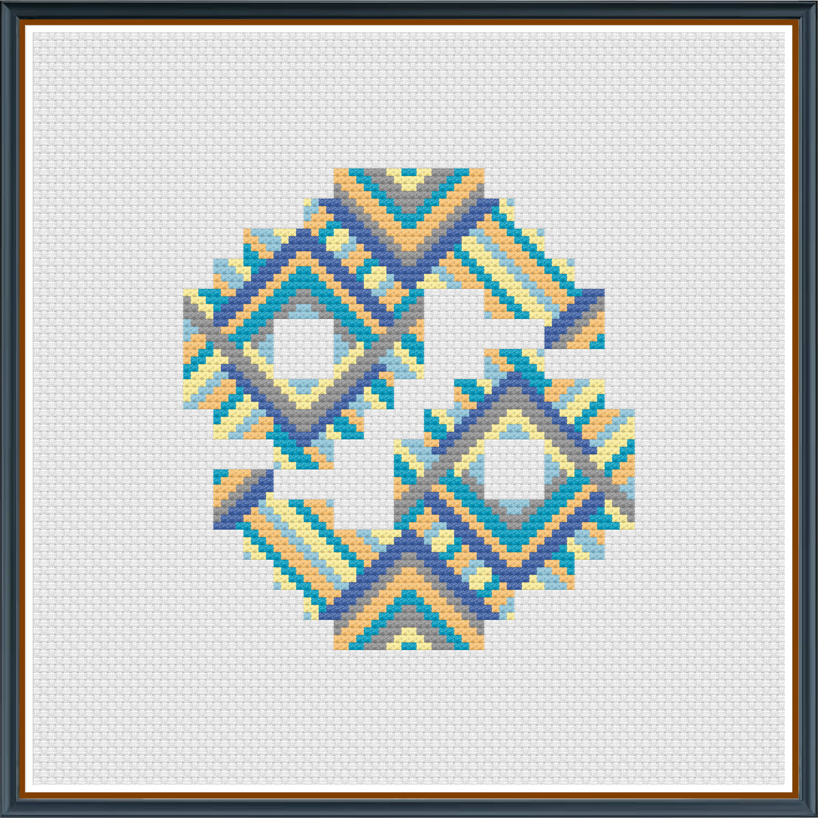 Cancer digital cross stitch pattern. Embrace warmth with "Cancer," a gentle digital cross-stitch pattern symbolizing Cancer’s nurturing spirit. Perfect for DIY crafts, zodiac art, and calming home decor.